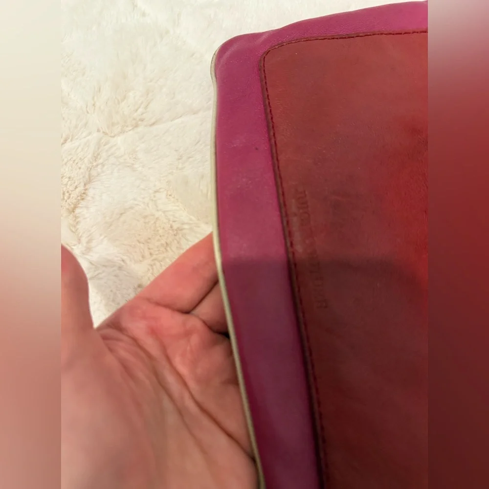 Vintage Y2K Juicy Couture 100% Leather‎ Color Block Wristlet